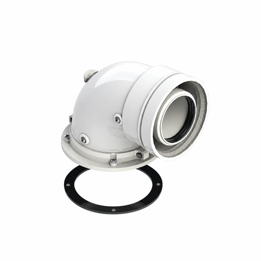 Ferroli Curva Coassiale 90° Ø 60/100 mm Girevole 360° per Caldaie a Condensazione
