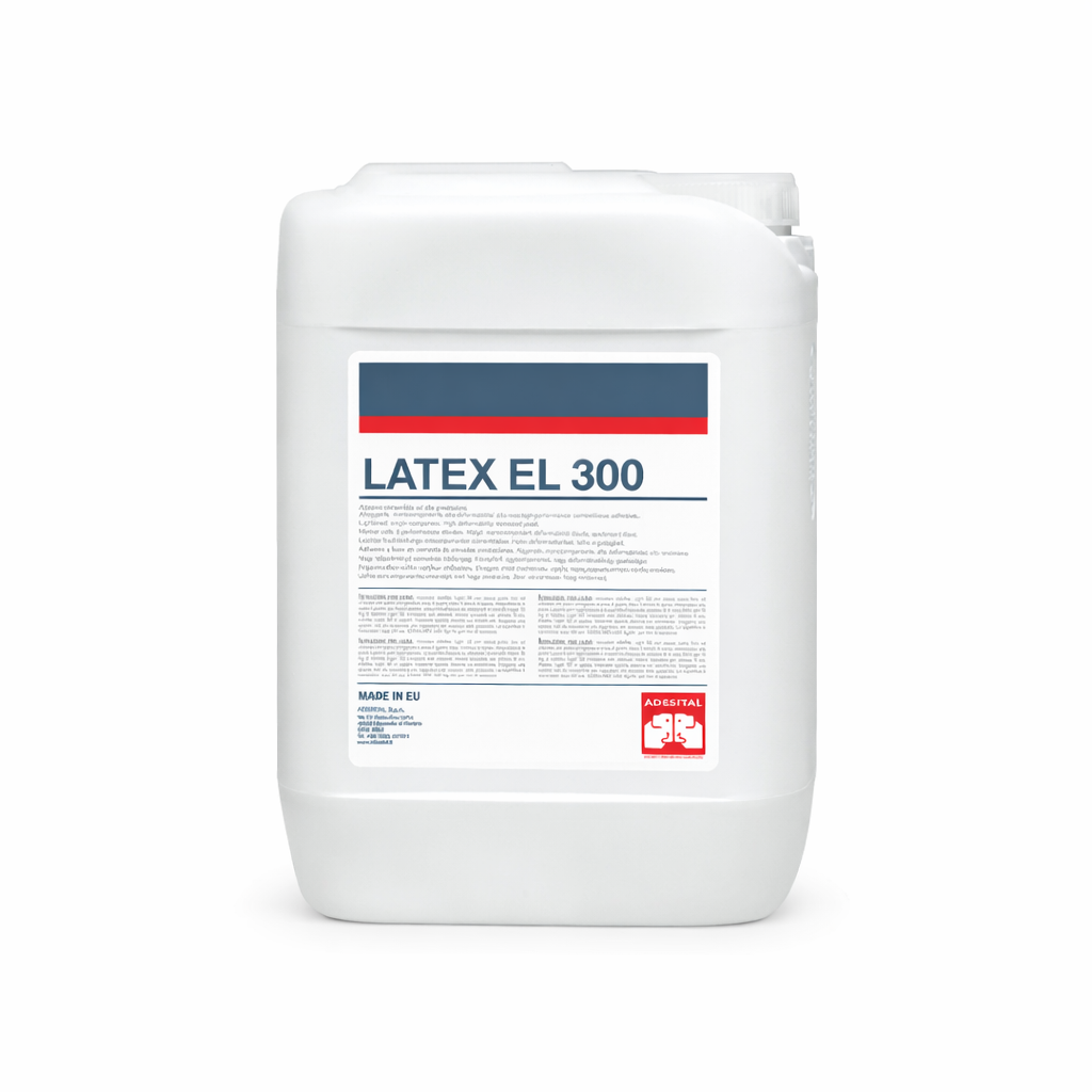 Adesital LATEX EL 300 Additivo Lattice per Malte e Cemento – Migliora Adesione, Elasticità e Impermeabilità