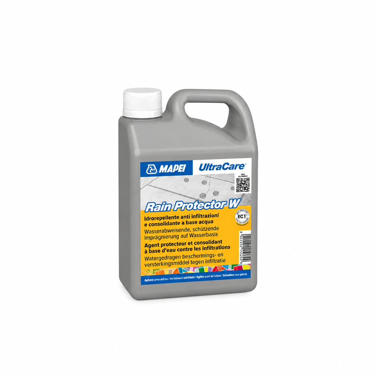 MAPEI UltraCare Rain Protector W  – Idrorepellente Anti Infiltrazioni per Terrazzi, Balconi e Pavimenti