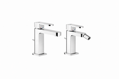 NOBILI Serie UP – Set Miscelatori Lavabo e Bidet Cromati Made in Italy