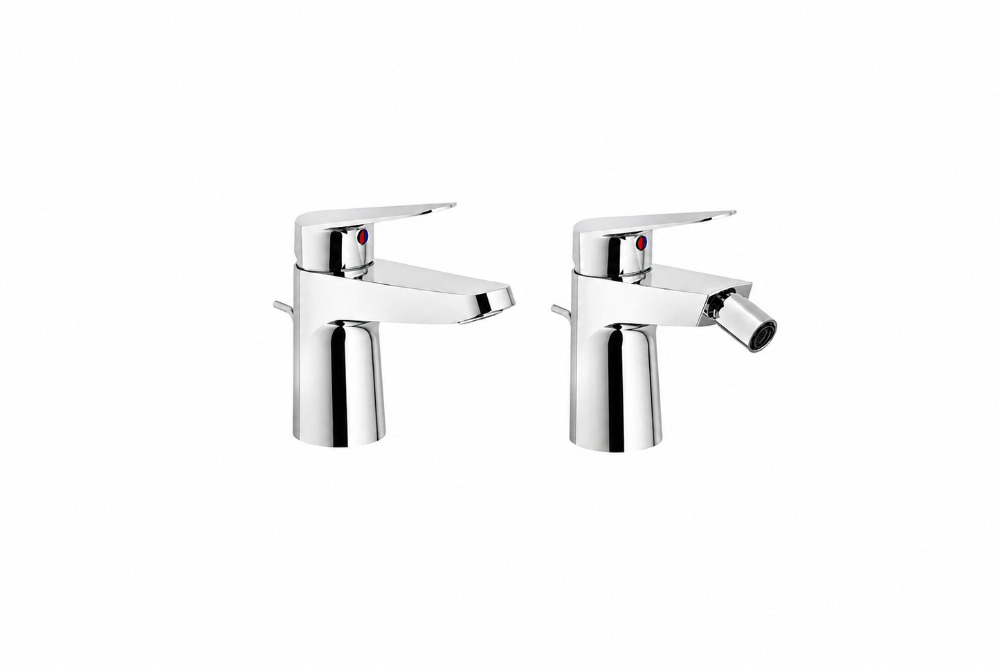 NOBILI - Serie POFF - Set Miscelatori Lavabo e Bidet - Made In Italy