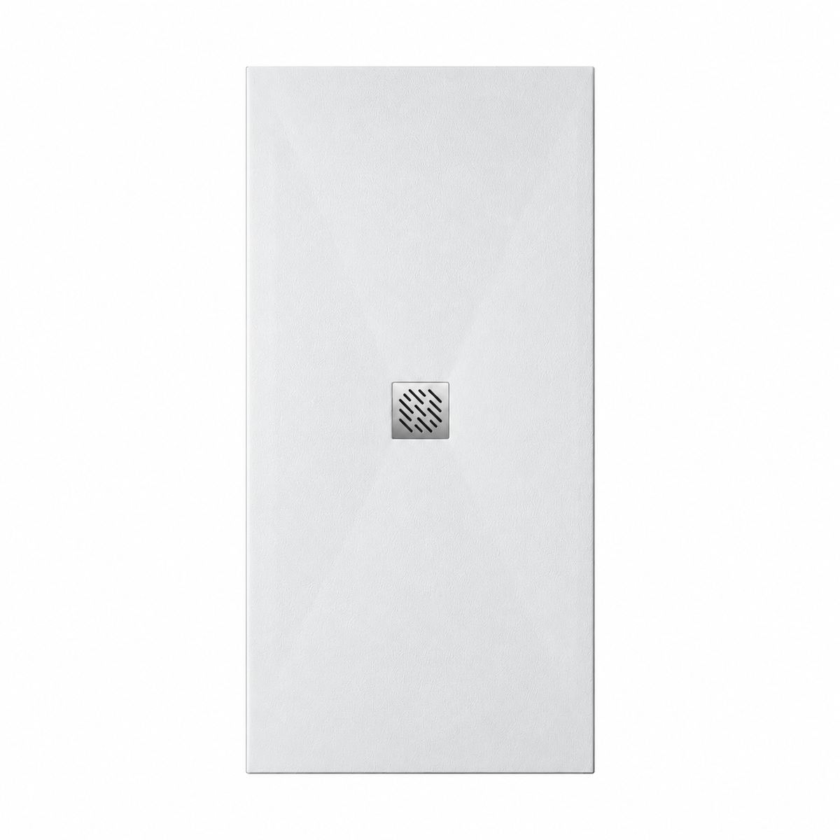 Piatto doccia 90x200 cm in marmoresina bianco effetto cemento - Kali