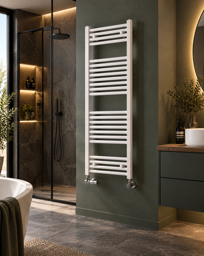 Zehnder - Termoarredo Scaldasalviette 1217x450 Bianco Interasse 400 | Aura