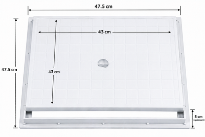 Couvercle de regard à cadre standard – Inspection interne et externe