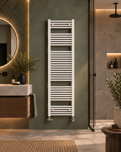 Zehnder - Termoarredo Scaldasalviette 1856x450 Bianco Interasse 400 | Aura