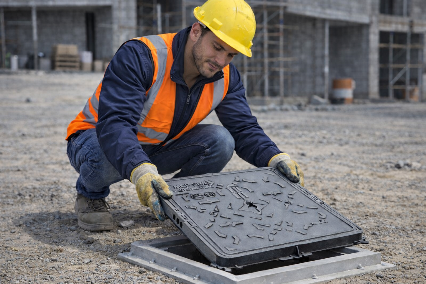 Plaque d'égout en fonte ductile CL250 – Plaque d'égout