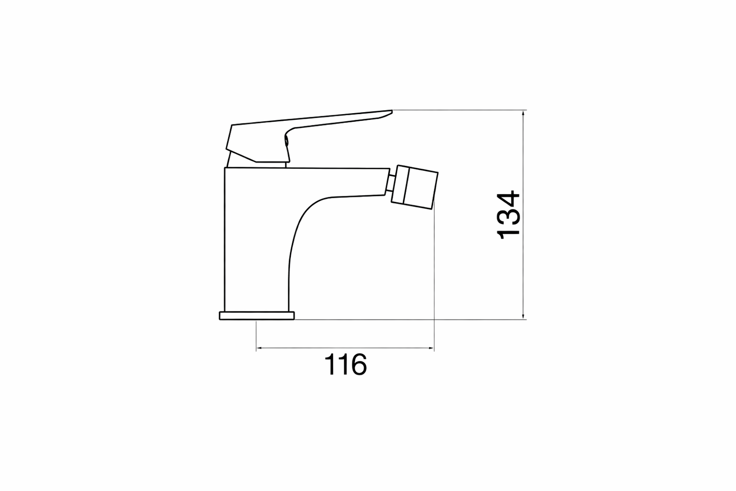 Set Miscelatori Lavabo + Bidet Cromati con Piletta Click Clack 1”1/4 - Serie DREAM