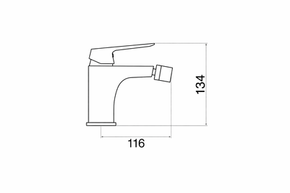 Set Miscelatori Lavabo + Bidet Cromati con Piletta Click Clack 1”1/4 - Serie DREAM