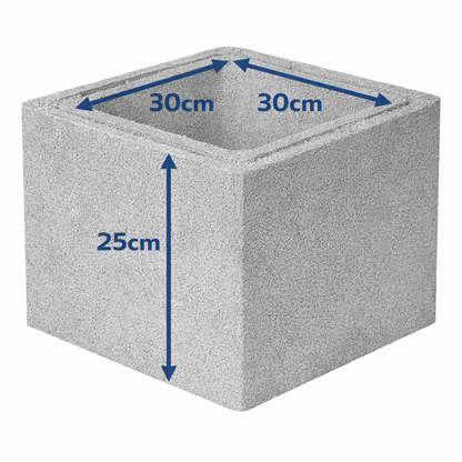 Blocco in CLS per Canna Fumaria – Modulo Quadrato Prefabbricato