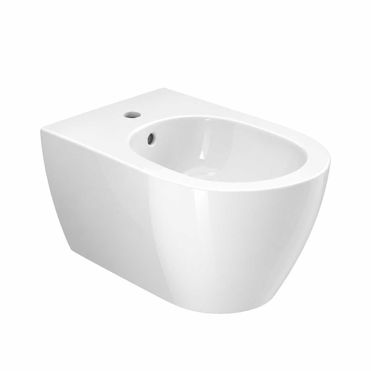 Bidet Sospeso Scarabeo Moon 50,5x36 cm – Monoforo in Ceramica Bianca