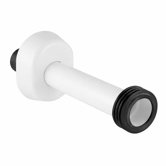 Tipo GEBERIT - Kit Canotto per innesto wc e cassetta di risciacquo con rosone ovale