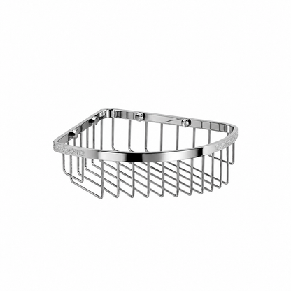 Cestino Doccia Angolare Lineabeta Filo 19 cm Acciaio Inox Lucido