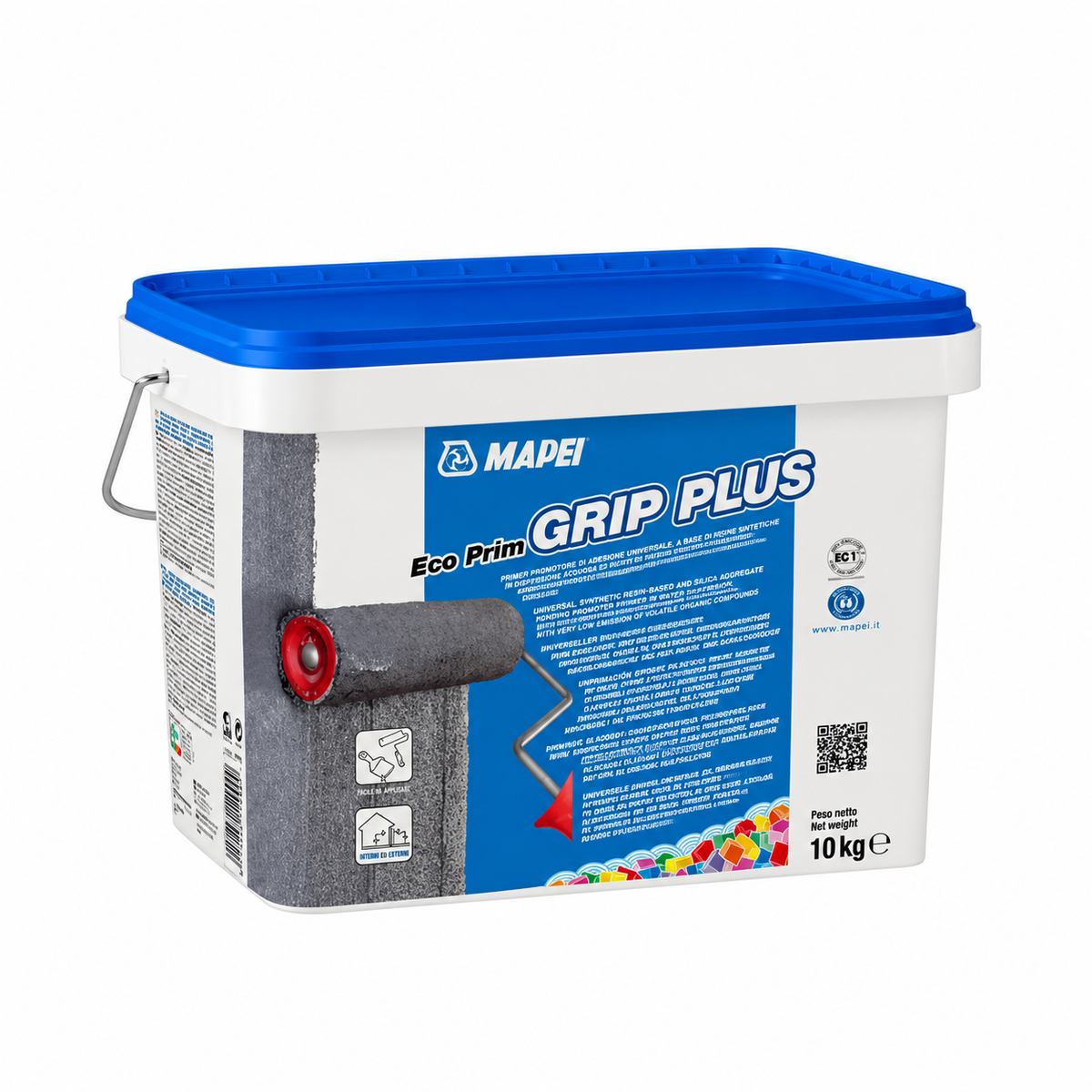 MAPEI Eco Prim Grip Plus – Apprêt acrylique à haute adhérence pour surfaces difficiles