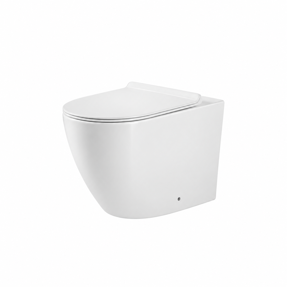 Vaso WC a Pavimento Filo Muro – Serie Darika - Rimless Senza Brida con Sedile Soft Close