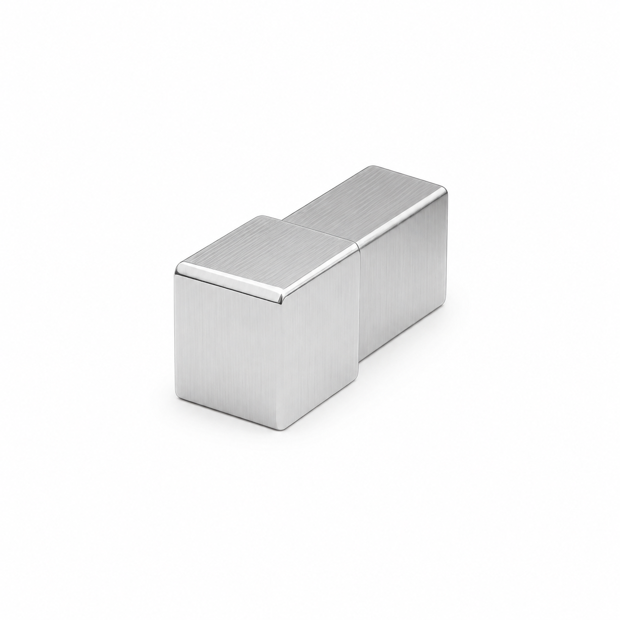 Tappo Terminale Quadro per Profilo Piastrelle in Acciaio Inox – Chiusura per Profilo Angolare – Finitura Bordi Rivestimenti
