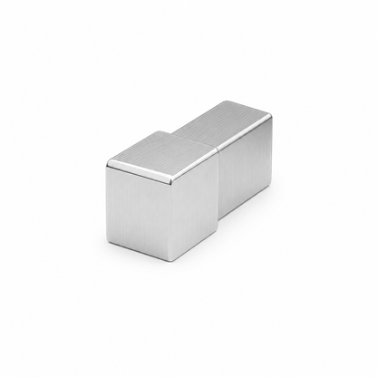Tappo Terminale Quadro per Profilo Piastrelle in Acciaio Inox – Chiusura per Profilo Angolare – Finitura Bordi Rivestimenti
