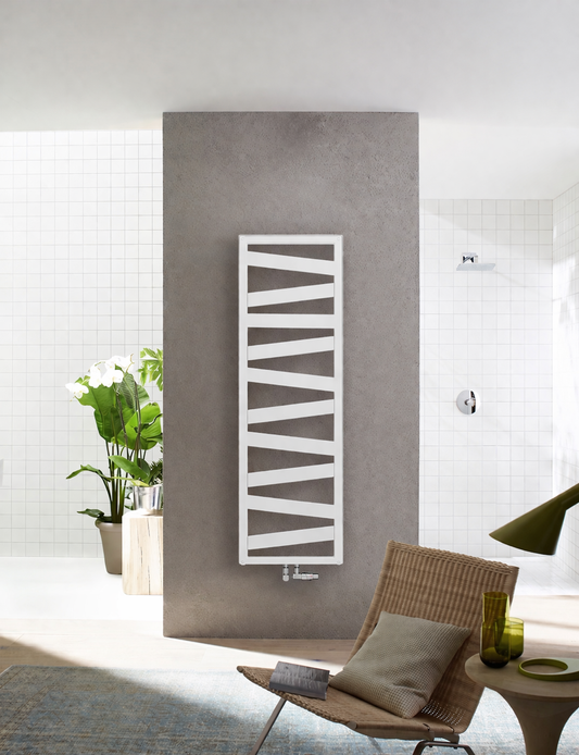 ZEHNDER Ribbon - Radiatore Idronico Verticale 1930x600 mm - Colore Bianco RAL 9016