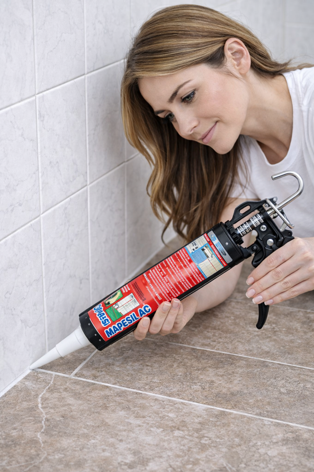 Mapei Mapesil AC – Mastic fongicide silicone pour joints de carrelage