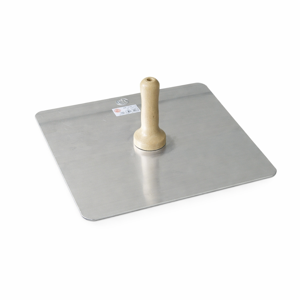 PAVAN Sparviero Alluminio 330x330 mm con Manico in Legno – Frattone Professionale per Intonaco e Muratura