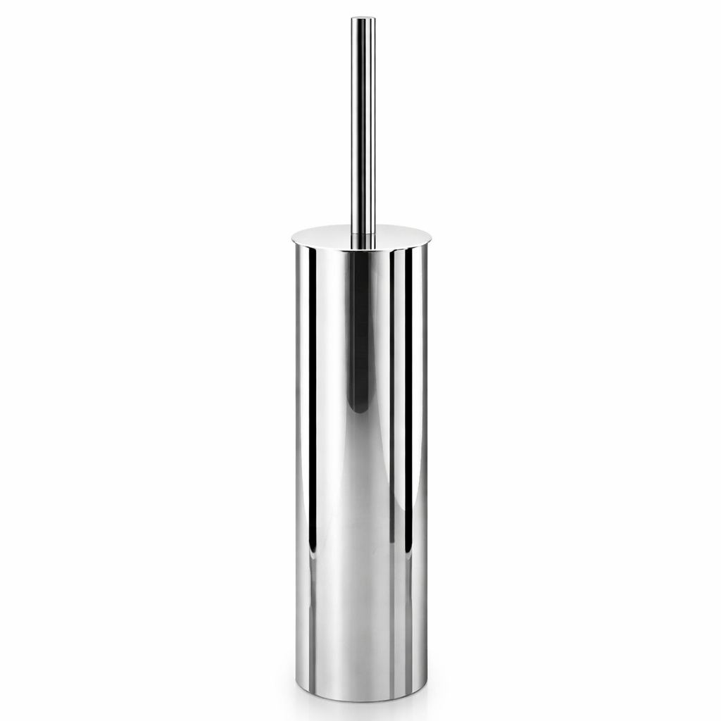 Portascopino WC Tondo da Parete in Acciaio Inox Lucido Lineabeta Skoati – Design Moderno