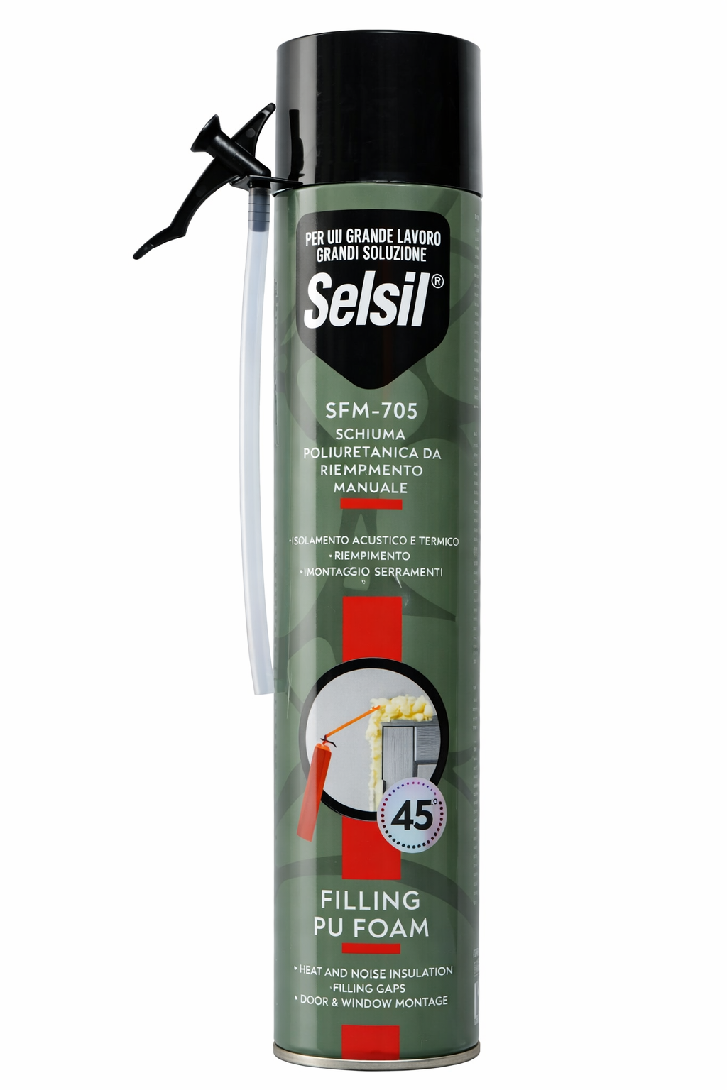 Selsil - Schiuma Rapida Poliuretanica di Montaggio Spray