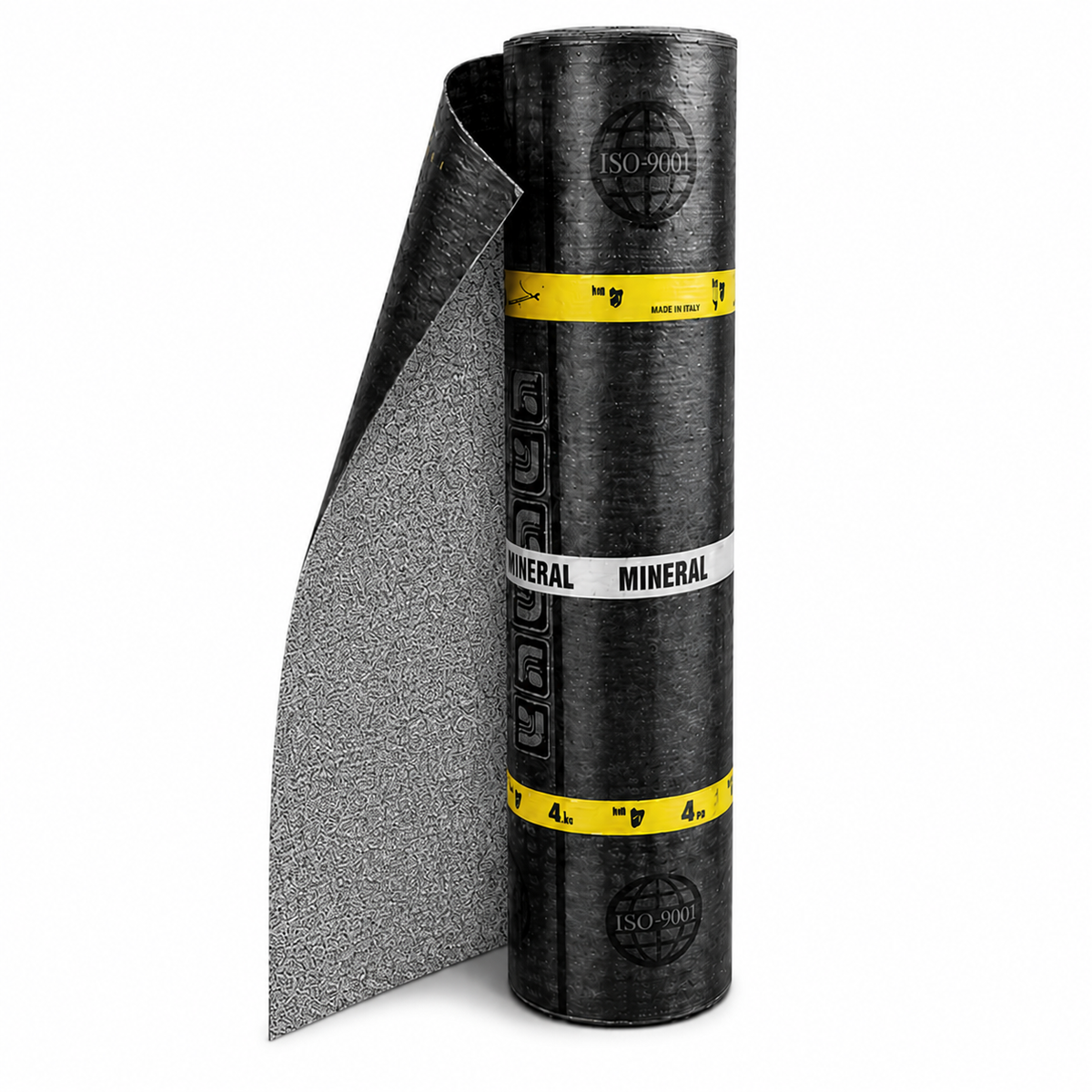 Membrana Bitume Polimero Impermeabilizzante Ardesiata 4 mm (-10 °C) – Rotolo 10 m² – Guaina Bituminosa Elastomerica Grigia o Bianca