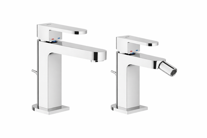 NOBILI serie UP – Set Miscelatori Lavabo e Bidet Cromati Made in Italy
