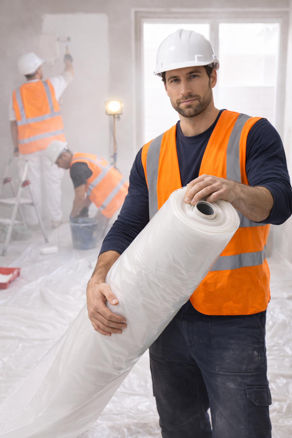 Foglia Neutra Bobina in Polietilene Trasparente per Coperture e Protezioni