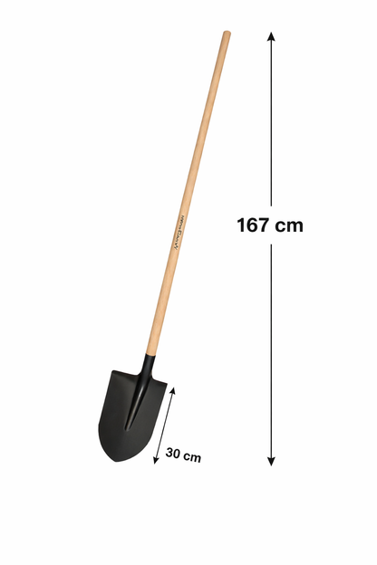 Badile con Manico in Legno di Faggio 167 cm – Pala Acciaio Australian Made in Italy