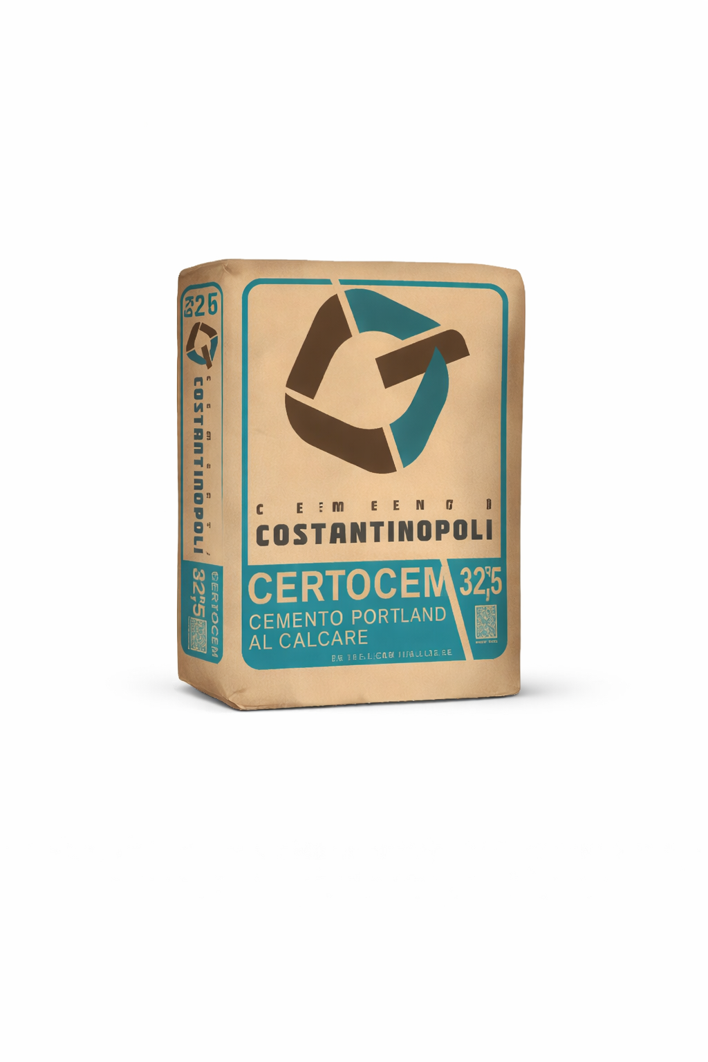 Cemento Portland Certocem 32,5 R – Sacco 25 kg – Cemento grigio ad alta resistenza