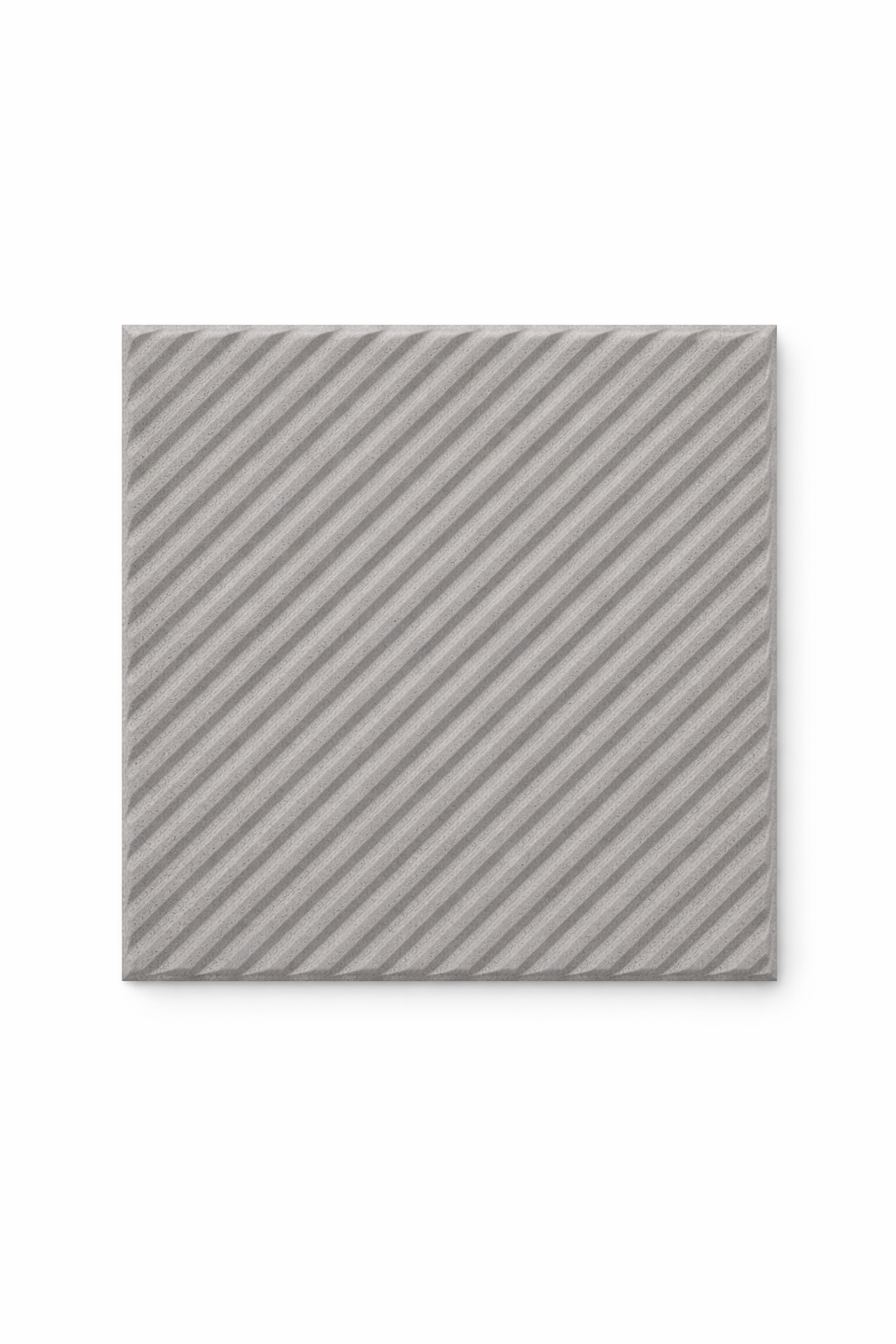 Pavés de trottoir à rayures diagonales - 25 x 25 cm - 2,5 cm d'épaisseur - Gris - Revêtement extérieur