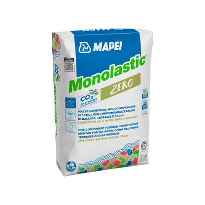 MAPEI Monolastic Malta Impermeabilizzante 20 kg – Guaina Cementizia Elastica Monocomponente per Balconi, Bagni e Terrazzi