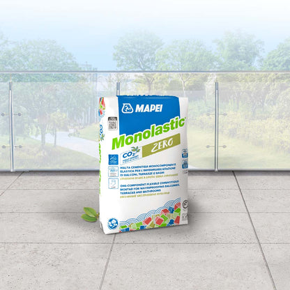 MAPEI Monolastic Malta Impermeabilizzante 20 kg – Guaina Cementizia Elastica Monocomponente per Balconi, Bagni e Terrazzi