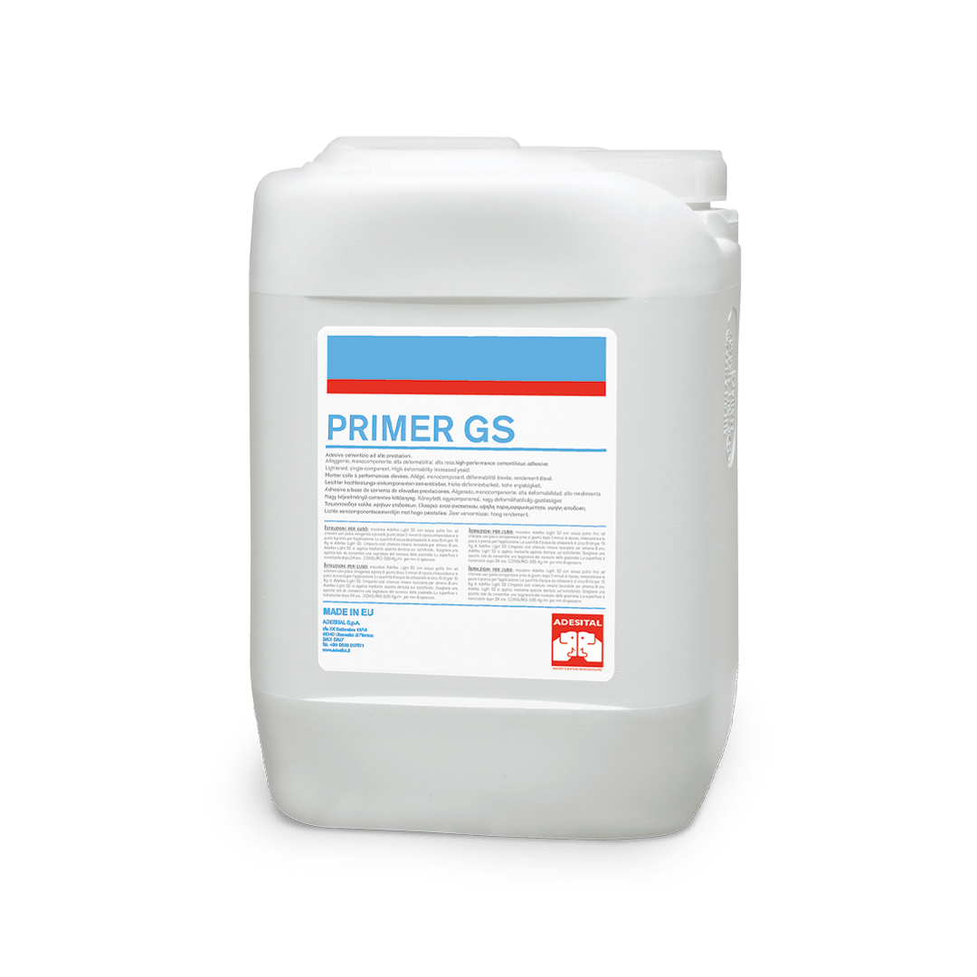 ADESITAL Primer GS – Primer Acrilico per Gesso, Anidrite e Sottofondi Cementizi | Consolidante e Isolante