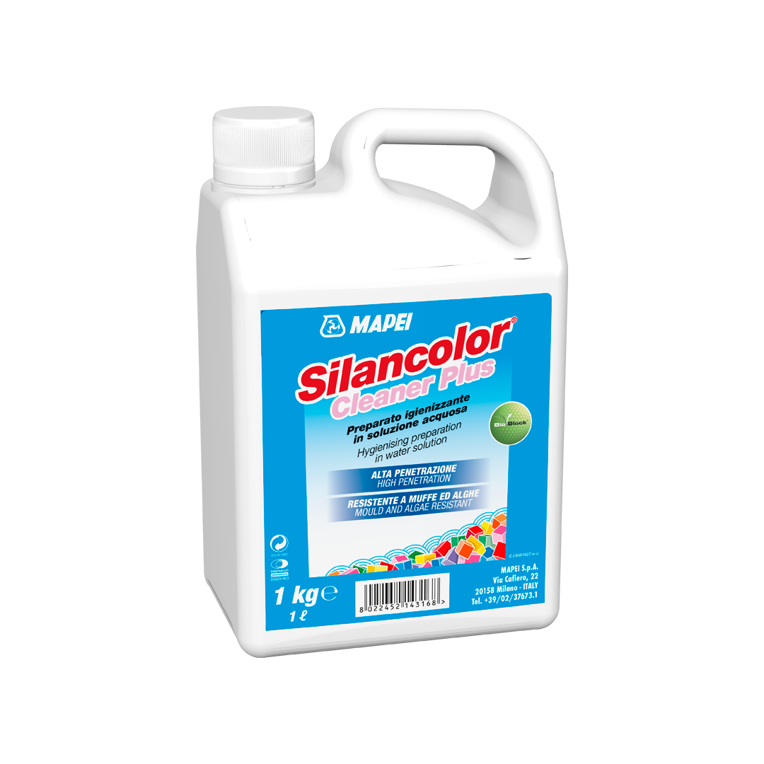 MAPEI Silancolor Cleaner Plus – Detergente Antimuffa e Antialghe ad Alta Penetrazione per Facciate e Murature