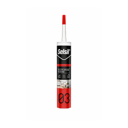 Silicone Acetico Plus Selsil Trasparente 280 ml – Sigillante Universale Edile