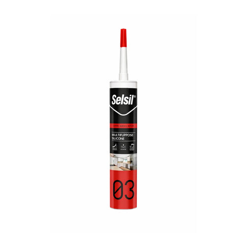 Silicone Acetico Plus Selsil Trasparente 280 ml – Sigillante Universale Edile
