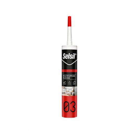 Silicone Acetico Plus Selsil Trasparente 280 ml – Sigillante Universale Edile